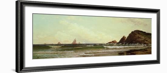 Cliffs at Cape Elizabeth, Portland Harbour, Maine, 1882-Alfred Thompson Bricher-Framed Giclee Print