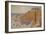 Cliffs at Deir el Bahri, Egypt, 1890-91-John Singer Sargent-Framed Giclee Print