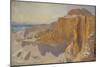 Cliffs at Deir el Bahri, Egypt, 1890-91-John Singer Sargent-Mounted Giclee Print