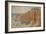 Cliffs at Deir el Bahri, Egypt, 1890-91-John Singer Sargent-Framed Giclee Print