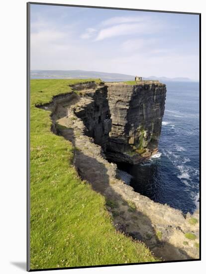 Cliffs at Downpatrick Head, Near Ballycastle, County Mayo, Connacht, Republic of Ireland (Eire)-Gary Cook-Mounted Photographic Print