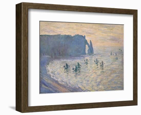 Cliffs at Ètretat, 1885-1886-Claude Monet-Framed Giclee Print