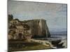 Cliffs at Etretat after a Storm, c.1870-Gustave Courbet-Mounted Giclee Print