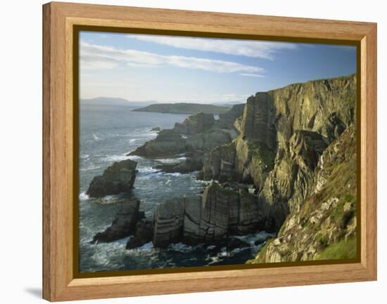 Cliffs at Mizen Head, County Cork, Munster, Republic of Ireland,Europe-David Hughes-Framed Premier Image Canvas