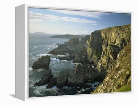 Cliffs at Mizen Head, County Cork, Munster, Republic of Ireland,Europe-David Hughes-Framed Premier Image Canvas