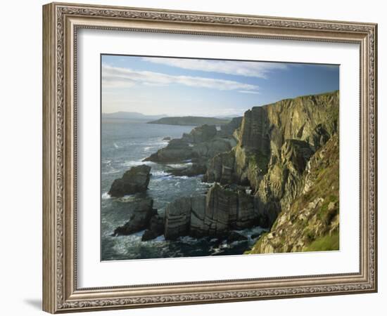 Cliffs at Mizen Head, County Cork, Munster, Republic of Ireland,Europe-David Hughes-Framed Photographic Print