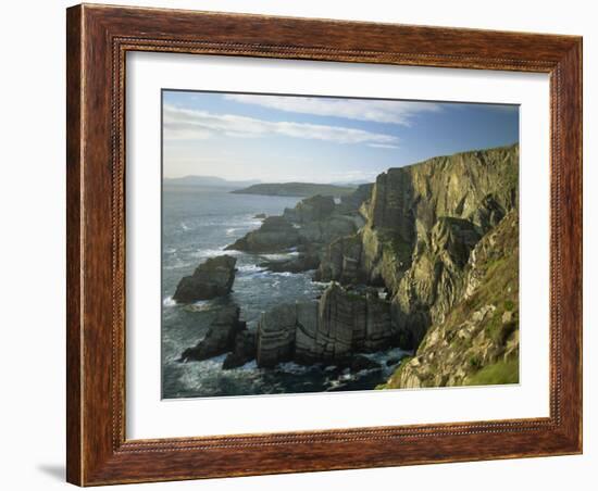 Cliffs at Mizen Head, County Cork, Munster, Republic of Ireland,Europe-David Hughes-Framed Photographic Print