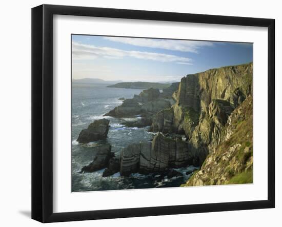 Cliffs at Mizen Head, County Cork, Munster, Republic of Ireland,Europe-David Hughes-Framed Photographic Print