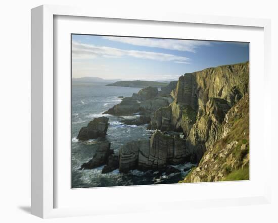 Cliffs at Mizen Head, County Cork, Munster, Republic of Ireland,Europe-David Hughes-Framed Photographic Print