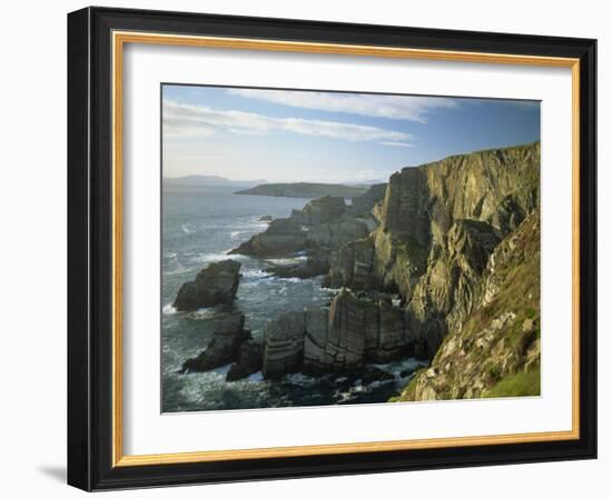 Cliffs at Mizen Head, County Cork, Munster, Republic of Ireland,Europe-David Hughes-Framed Photographic Print