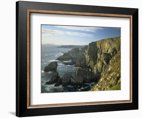 Cliffs at Mizen Head, County Cork, Munster, Republic of Ireland,Europe-David Hughes-Framed Photographic Print