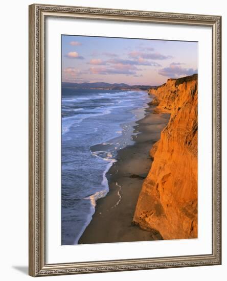 Cliffs at Pescadero State Beach, California, USA-Charles Gurche-Framed Photographic Print