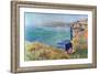 Cliffs at Varengeville-Claude Monet-Framed Art Print