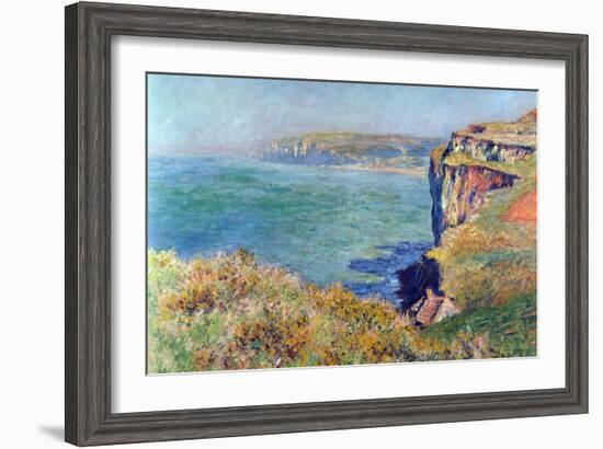 Cliffs at Varengeville-Claude Monet-Framed Art Print