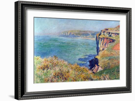 Cliffs at Varengeville-Claude Monet-Framed Art Print