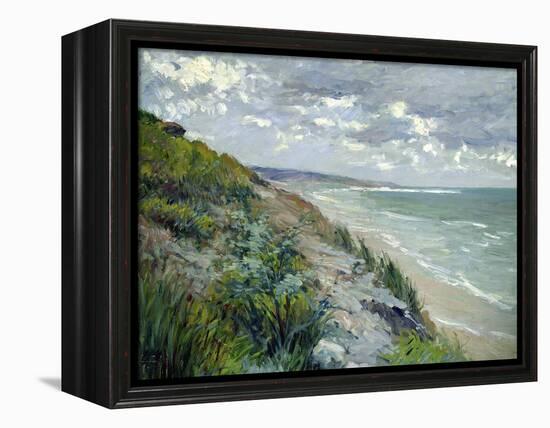 Cliffs by the Sea at Trouville-Gustave Caillebotte-Framed Premier Image Canvas