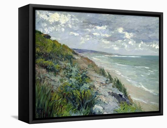 Cliffs by the Sea at Trouville-Gustave Caillebotte-Framed Premier Image Canvas