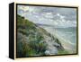 Cliffs by the Sea at Trouville-Gustave Caillebotte-Framed Premier Image Canvas