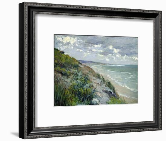 Cliffs by the Sea at Trouville-Gustave Caillebotte-Framed Premium Giclee Print