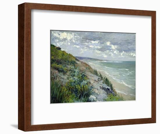 Cliffs by the Sea at Trouville-Gustave Caillebotte-Framed Premium Giclee Print