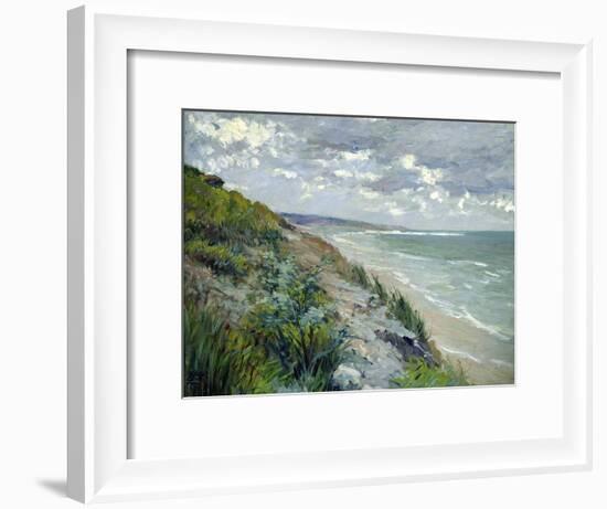 Cliffs by the Sea at Trouville-Gustave Caillebotte-Framed Giclee Print