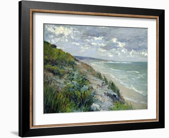 Cliffs by the Sea at Trouville-Gustave Caillebotte-Framed Giclee Print