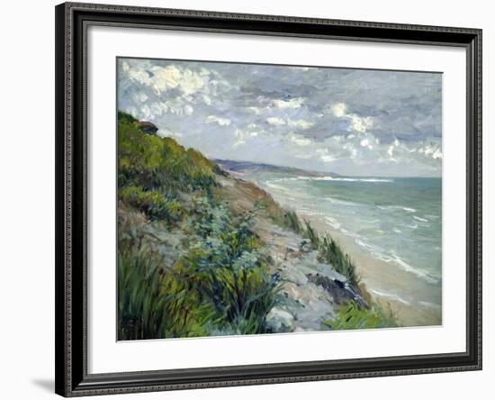 Cliffs by the Sea at Trouville-Gustave Caillebotte-Framed Giclee Print