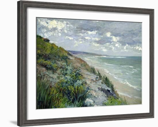 Cliffs by the Sea at Trouville-Gustave Caillebotte-Framed Giclee Print