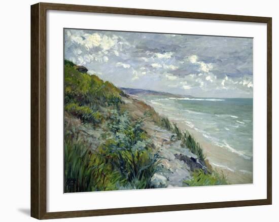 Cliffs by the Sea at Trouville-Gustave Caillebotte-Framed Giclee Print