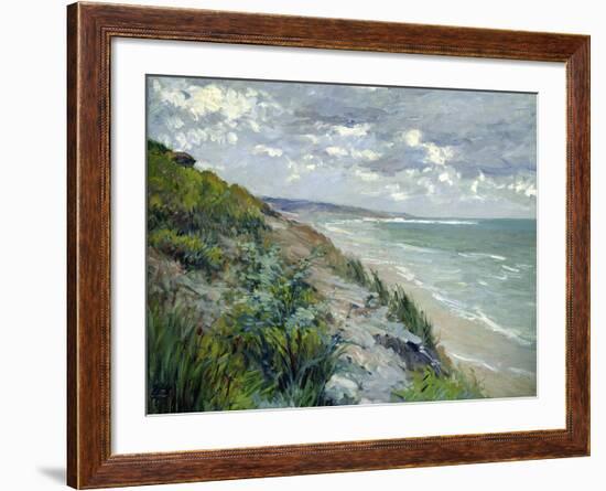 Cliffs by the Sea at Trouville-Gustave Caillebotte-Framed Giclee Print