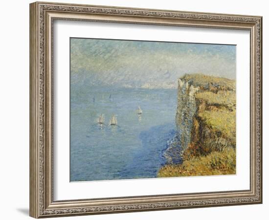 Cliffs in Normandy; Falaises En Normandie, 1901-Gustave Loiseau-Framed Giclee Print