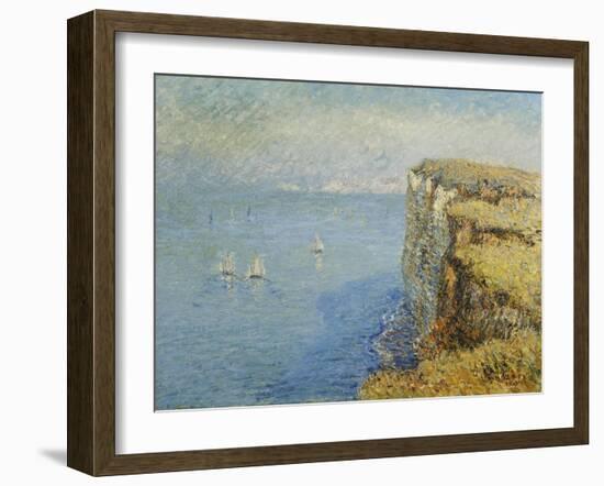 Cliffs in Normandy-Gustave Loiseau-Framed Giclee Print