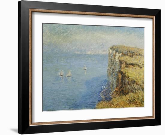 Cliffs in Normandy-Gustave Loiseau-Framed Giclee Print