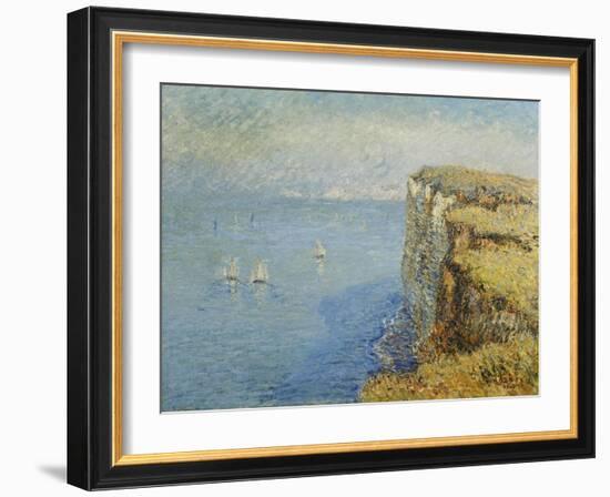 Cliffs in Normandy-Gustave Loiseau-Framed Giclee Print