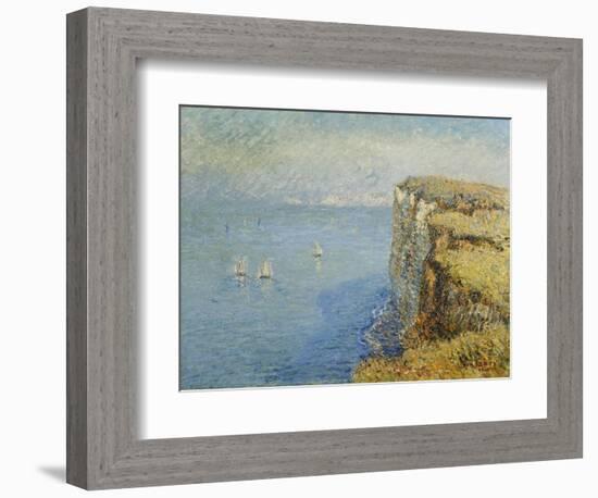 Cliffs in Normandy-Gustave Loiseau-Framed Giclee Print