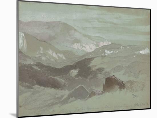 Cliffs of Ecclesbourne near Hastings, 1862-Thomas Moran-Mounted Giclee Print