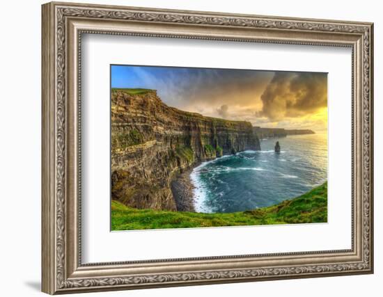 Cliffs of Moher at Sunset, Co. Clare, Ireland-Patryk Kosmider-Framed Photographic Print