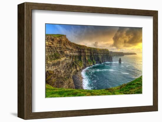 Cliffs of Moher at Sunset, Co. Clare, Ireland-Patryk Kosmider-Framed Photographic Print