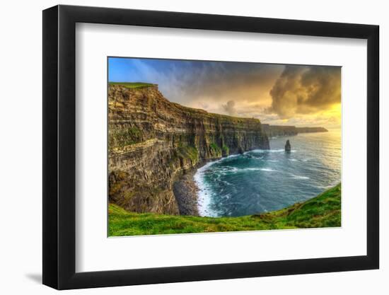 Cliffs of Moher at Sunset, Co. Clare, Ireland-Patryk Kosmider-Framed Photographic Print