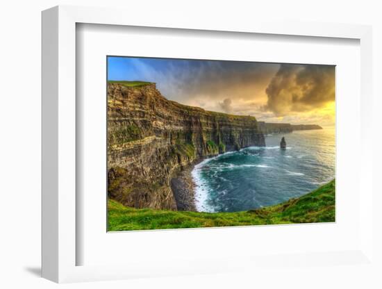 Cliffs of Moher at Sunset, Co. Clare, Ireland-Patryk Kosmider-Framed Photographic Print