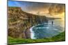 Cliffs of Moher at Sunset, Co. Clare, Ireland-Patryk Kosmider-Mounted Photographic Print