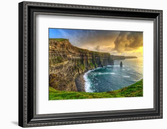 Cliffs of Moher at Sunset, Co. Clare, Ireland-Patryk Kosmider-Framed Photographic Print