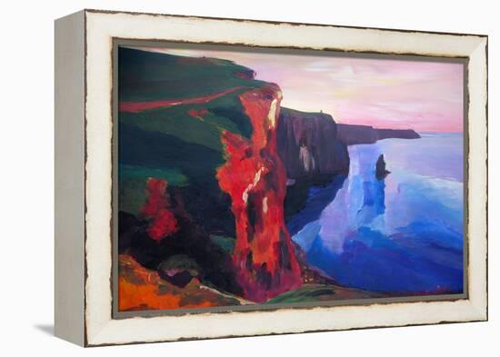 Cliffs of Moher in County Clare Ireland at Sunset-Markus Bleichner-Framed Stretched Canvas