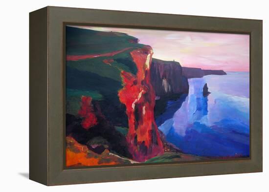 Cliffs of Moher in County Clare Ireland at Sunset-Markus Bleichner-Framed Stretched Canvas