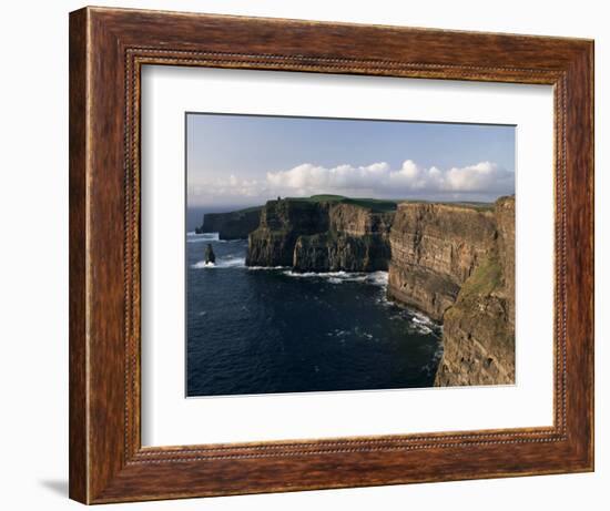 Cliffs of Moher, Rising to 230M in Height, O'Brians Tower and Breanan Mor Seastack, County Clare-Gavin Hellier-Framed Photographic Print