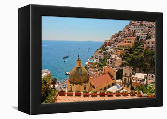 Cliffs of the Almafi Coast Italy-null-Framed Stretched Canvas