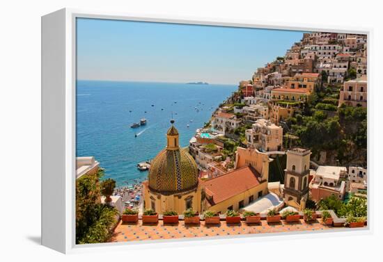 Cliffs of the Almafi Coast Italy-null-Framed Stretched Canvas