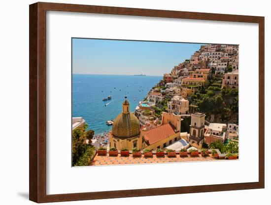 Cliffs of the Almafi Coast Italy-null-Framed Photo