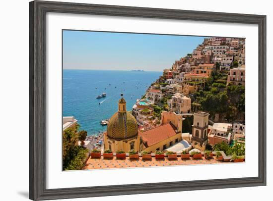 Cliffs of the Almafi Coast Italy-null-Framed Photo