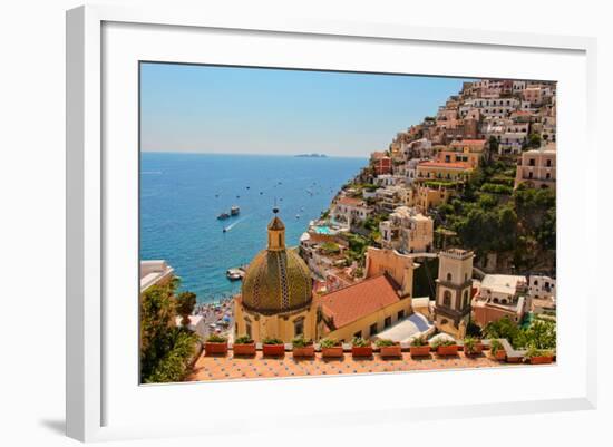 Cliffs of the Almafi Coast Italy-null-Framed Photo